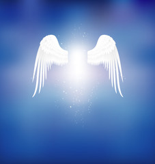 Angel Wings 天使翅膀 - obrazy, fototapety, plakaty