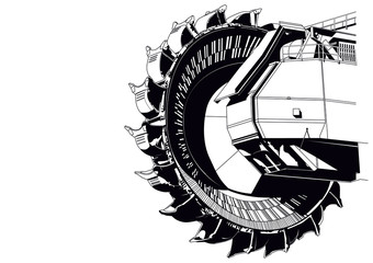 Giant bucket wheel excavator © Vitezslav Halamka