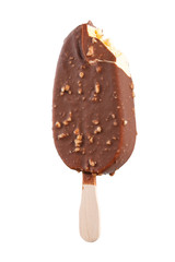 ice cream in the chocolate