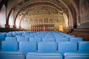Notaries' Hall Interior. Priors' Palace. Perugia. Umbria.