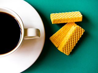 Coffee and wafer