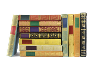 Naklejka premium stack of vintage books