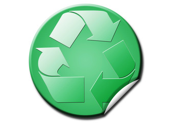 Sticker Logo Recyclage