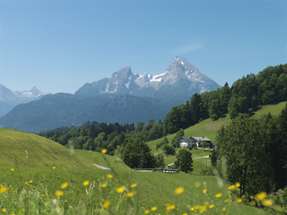 Bayern, Oberbayern, Maria Gern, Watzmann