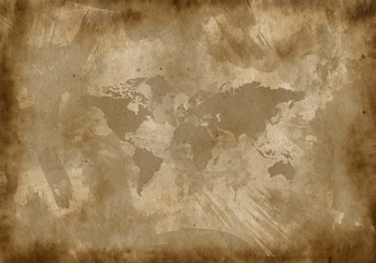 Fototapeta premium old paper with a map