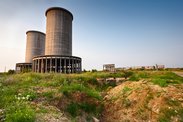 Abandoned industrial building