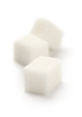 Sugar isolated on the white background