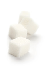 Sugar isolated on the white background