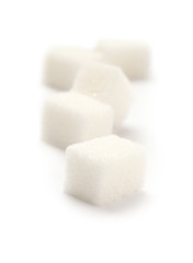 Sugar isolated on the white background