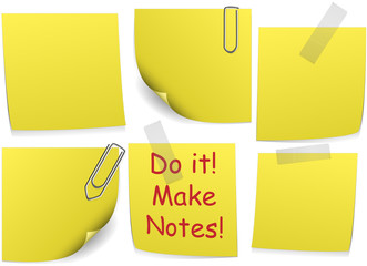 Vector post it collection