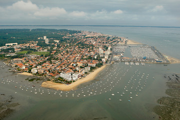 Vue aérienne d'Arcachon, gironde, 33