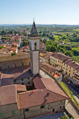 Vista di Vinci in Toscana