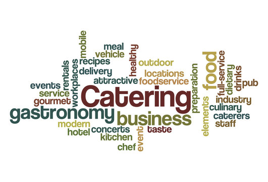 Catering - Word Cloud