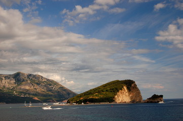 Island of Sveti Nikola near Budva, Montenegro