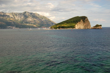 Island of Sveti Nikola near Budva, Montenegro - obrazy, fototapety, plakaty