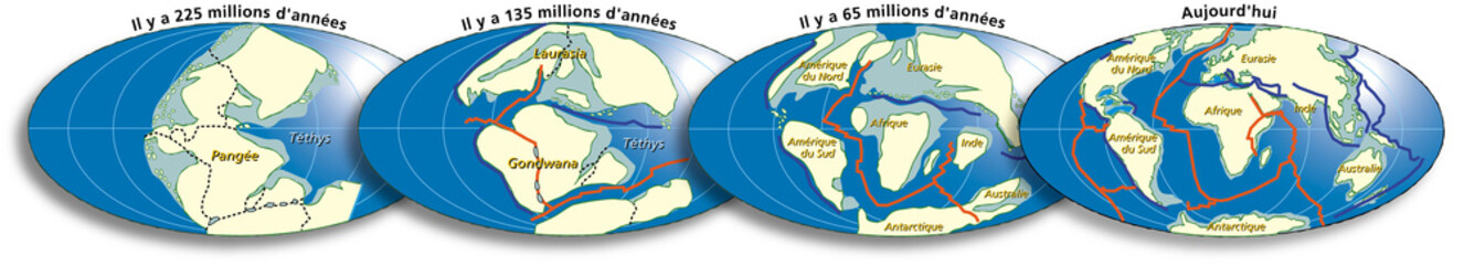 Tectonique des plaques : l'expansion de la Pangée