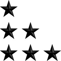 Fototapeta premium Bewertungssystem 3 Sterne