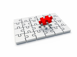 puzzle complete out one piece