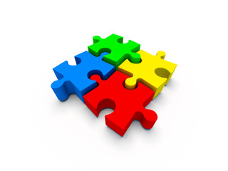 Fototapeta premium color puzzle