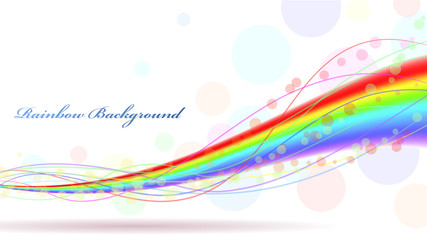 Colorful rainbow horizontal background