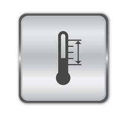 Chrome thermomether button vector
