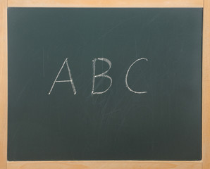Tafel mit ABC