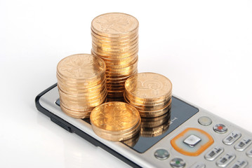 money with cellphone