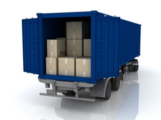 Open cargo container