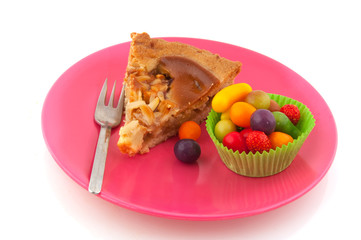 Apple pie and candy
