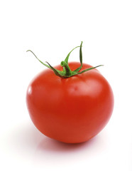 Fresh Red Tomato isolated on white background