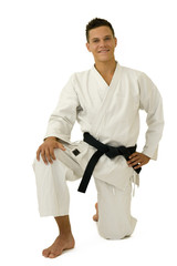 judoka à genou