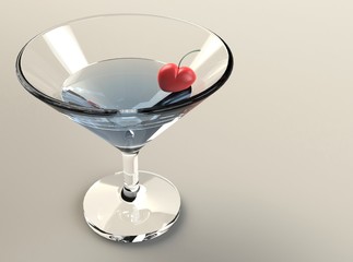 Cocktailglas Kirsche