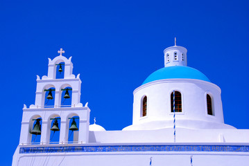 Orthodox church in Oia - Santorini Island, Greece