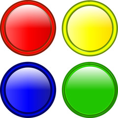 4 runde Buttons
