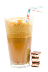 Greek cold coffee - frappe isolated on white
