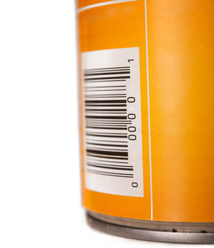 Generic Food Tin Can With Barcode