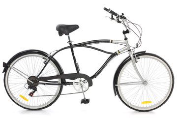 Cool Bicycle over white  background