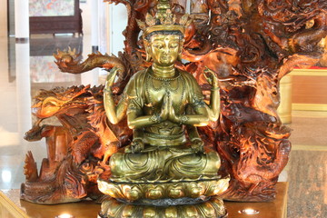 Chinese statue, Buddha Park, Korat