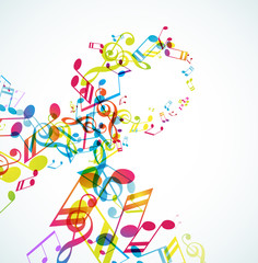 Abstract background with tunes.