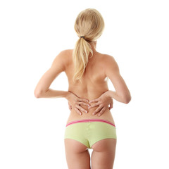 Naklejka premium Back pain concept