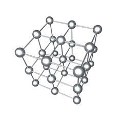 Molecular crystalline lattice.