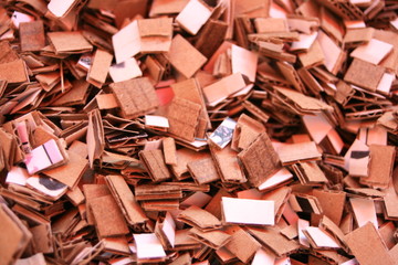 cartons découpés