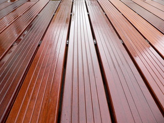 terrasse ipé après averse