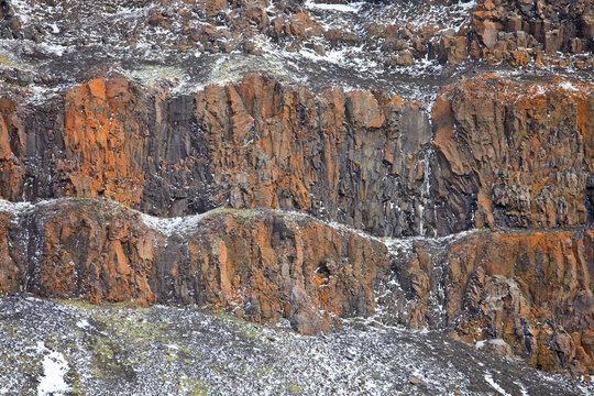Arctic rocks background