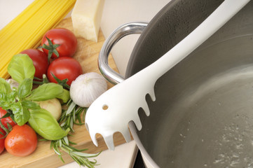 Spagetti Gericht kochen