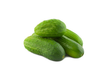 Cucumber isolated on white background.