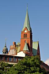 Fototapeta na wymiar Gustav Adolf Kirche in Hamburg