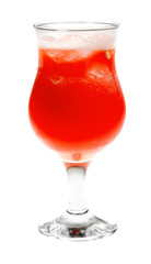 red juice with ice