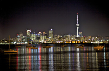 Fototapeta na wymiar Auckland City Skyline