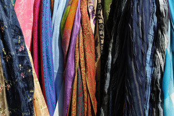 Fototapeta premium Materiały odzieżowe